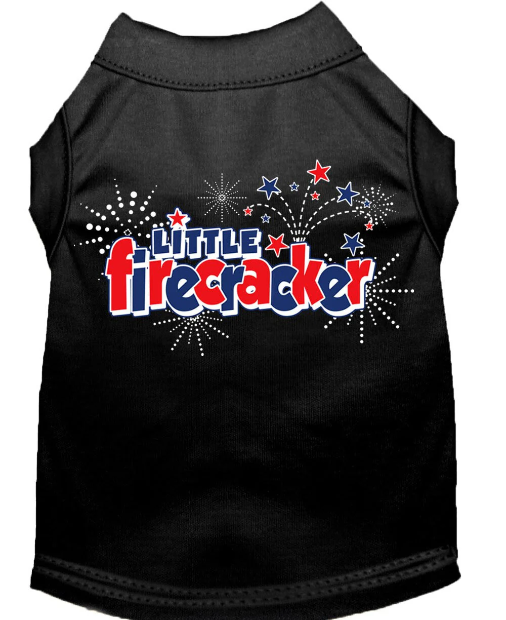 Pet Dog & Cat Shirt Screen Printed, "Little Firecracker" - Image 4