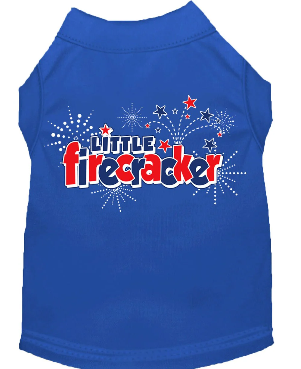Pet Dog & Cat Shirt Screen Printed, "Little Firecracker" - Image 5