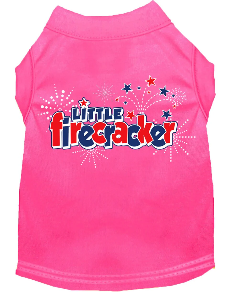 Pet Dog & Cat Shirt Screen Printed, "Little Firecracker" - Image 7