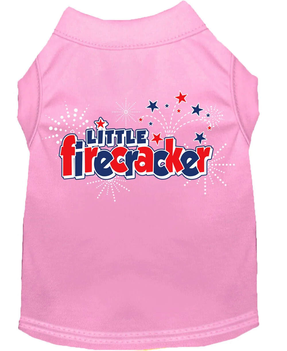Pet Dog & Cat Shirt Screen Printed, "Little Firecracker" - Image 8