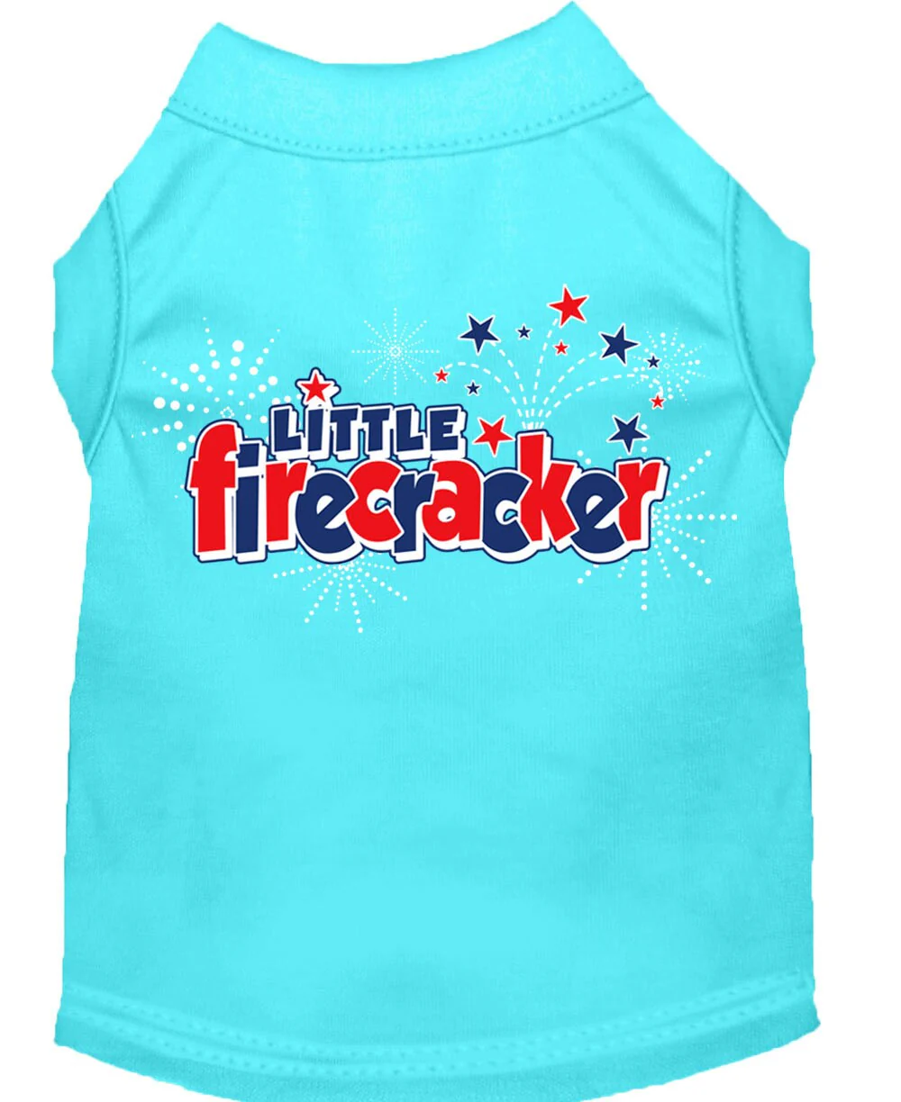 Pet Dog & Cat Shirt Screen Printed, "Little Firecracker" - Image 9