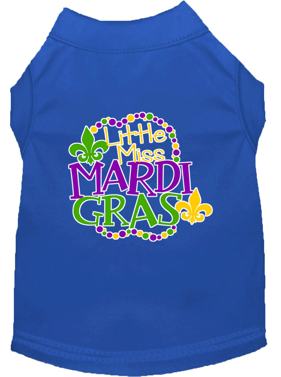 Pet Dog & Cat Shirt Screen Printed, "Little Miss Mardi Gras" - Image 12