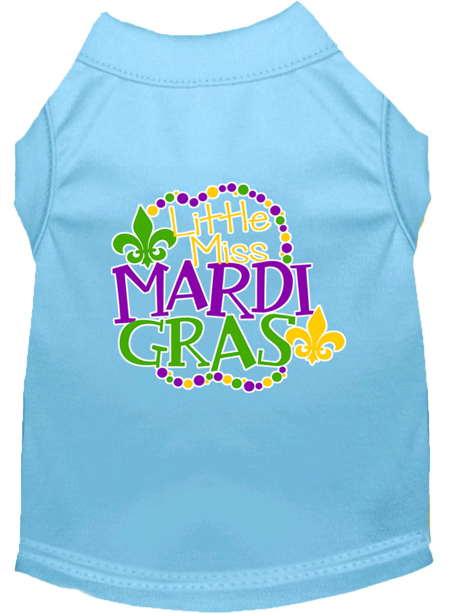 Pet Dog & Cat Shirt Screen Printed, "Little Miss Mardi Gras" - Image 13