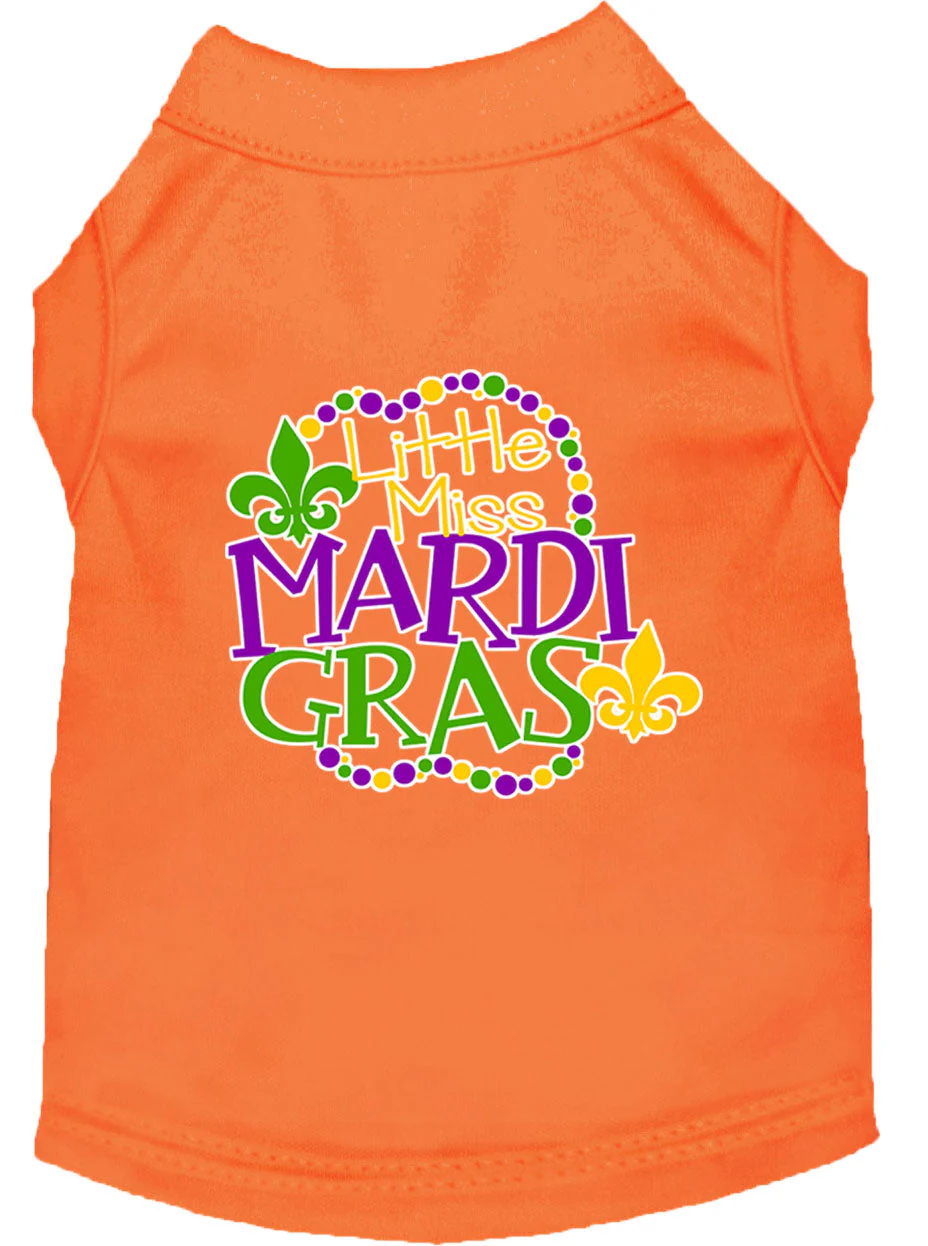 Pet Dog & Cat Shirt Screen Printed, "Little Miss Mardi Gras" - Image 16