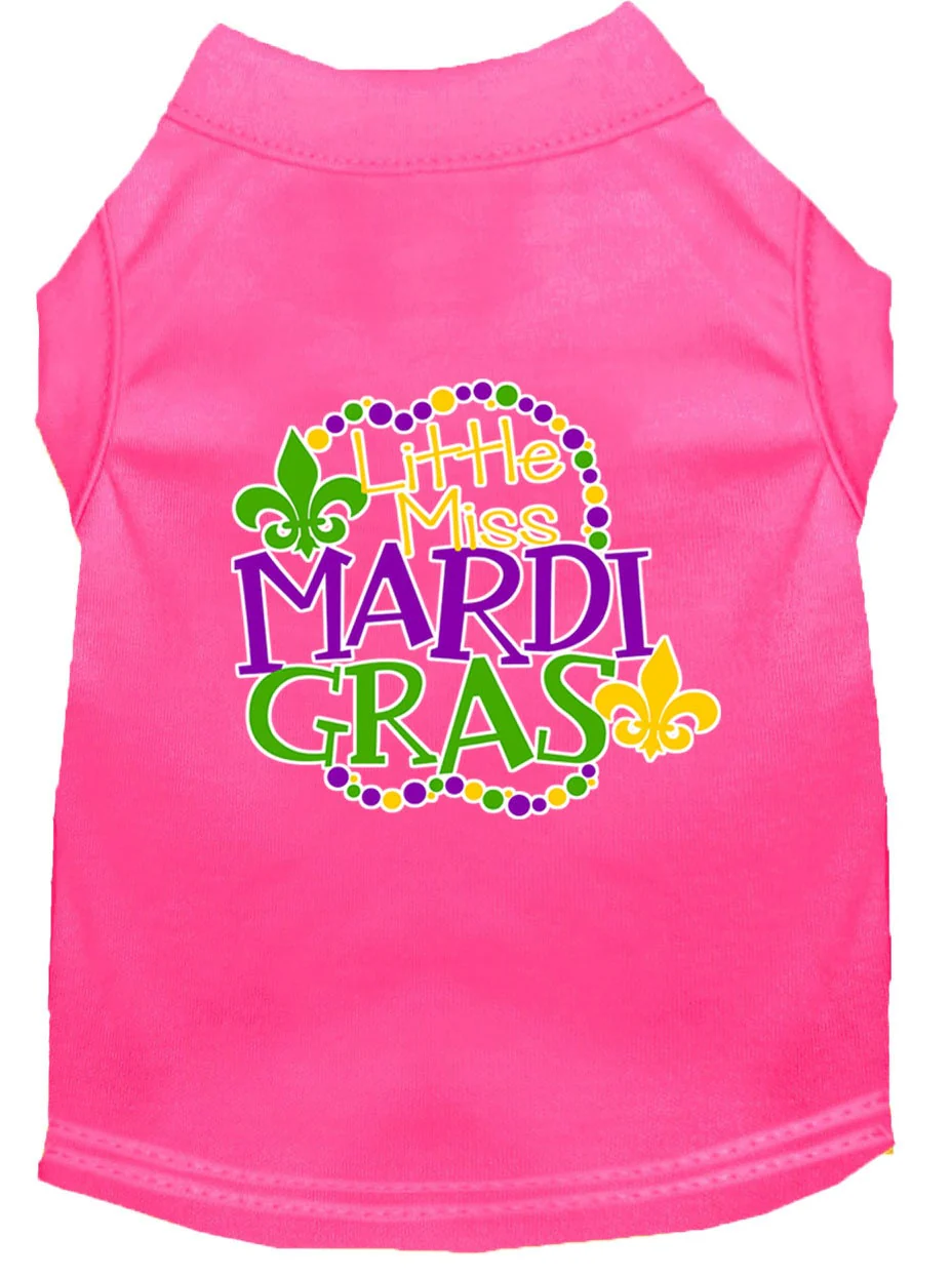 Pet Dog & Cat Shirt Screen Printed, "Little Miss Mardi Gras" - Image 9