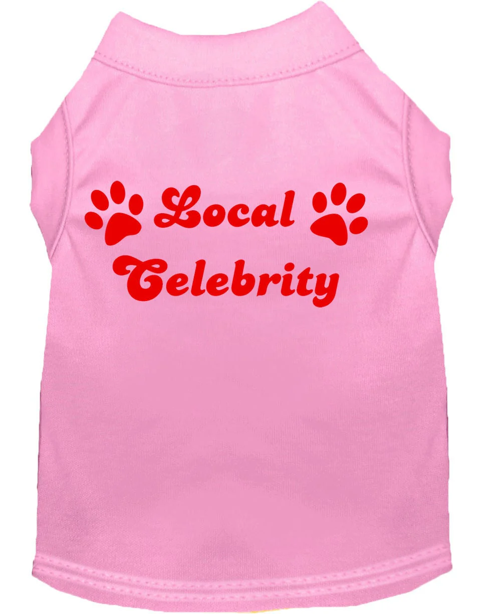 Pet Dog & Cat Shirt Screen Printed, "Local Celebrity" - Image 4
