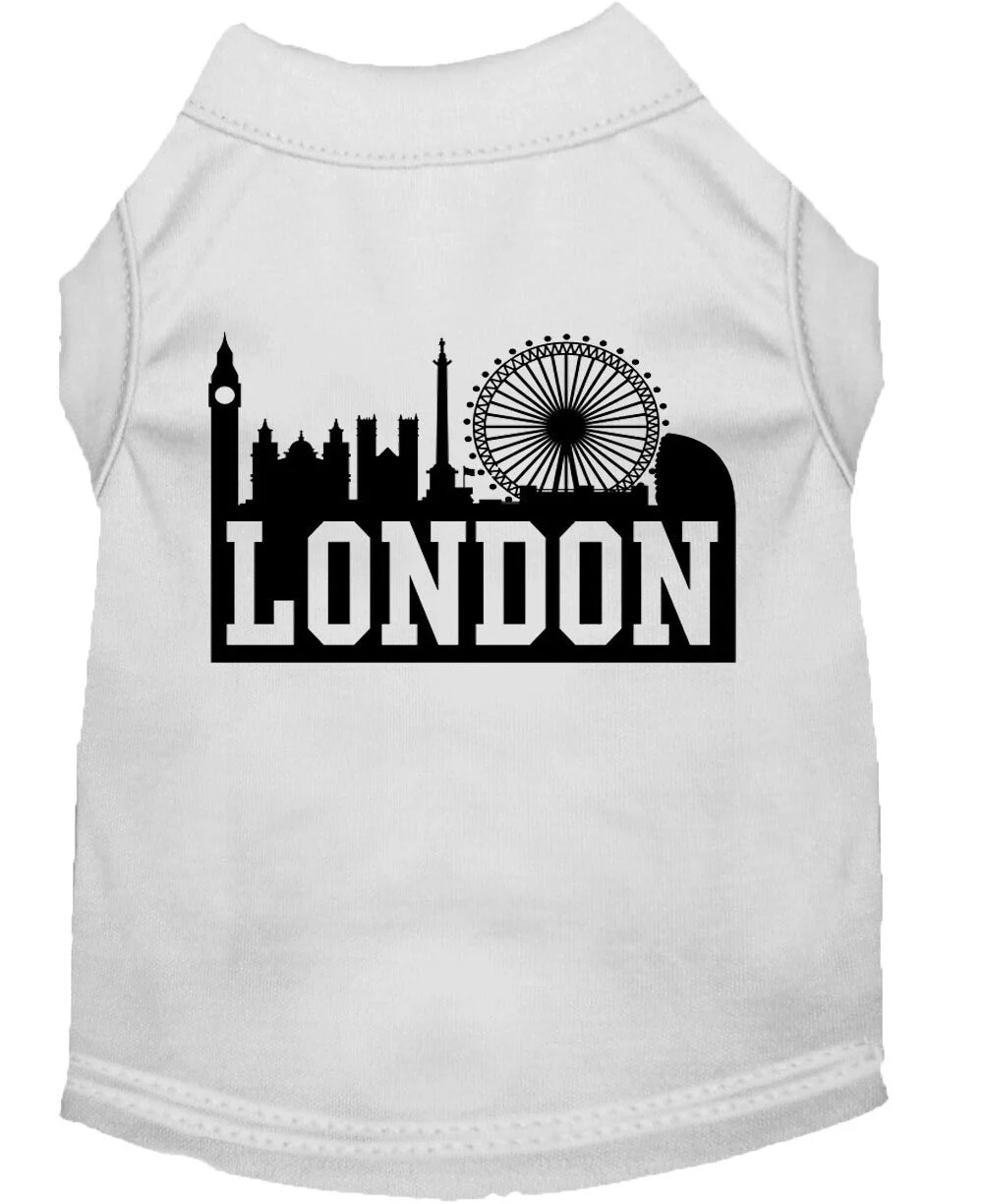 Pet Dog & Cat Shirt Screen Printed, "London Skyline" - Image 10