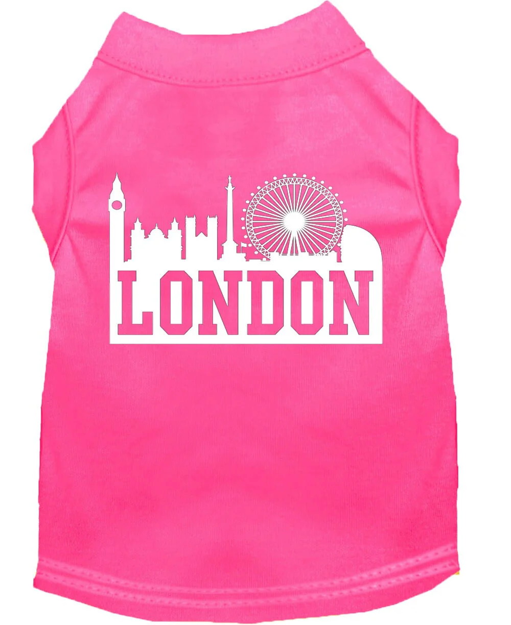Pet Dog & Cat Shirt Screen Printed, "London Skyline" - Image 5