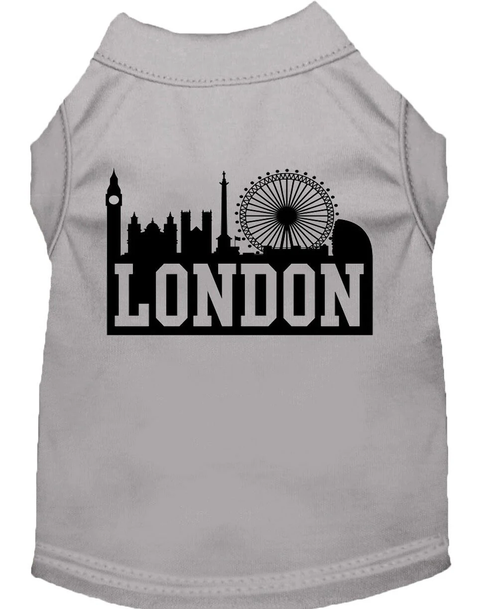 Pet Dog & Cat Shirt Screen Printed, "London Skyline" - Image 6