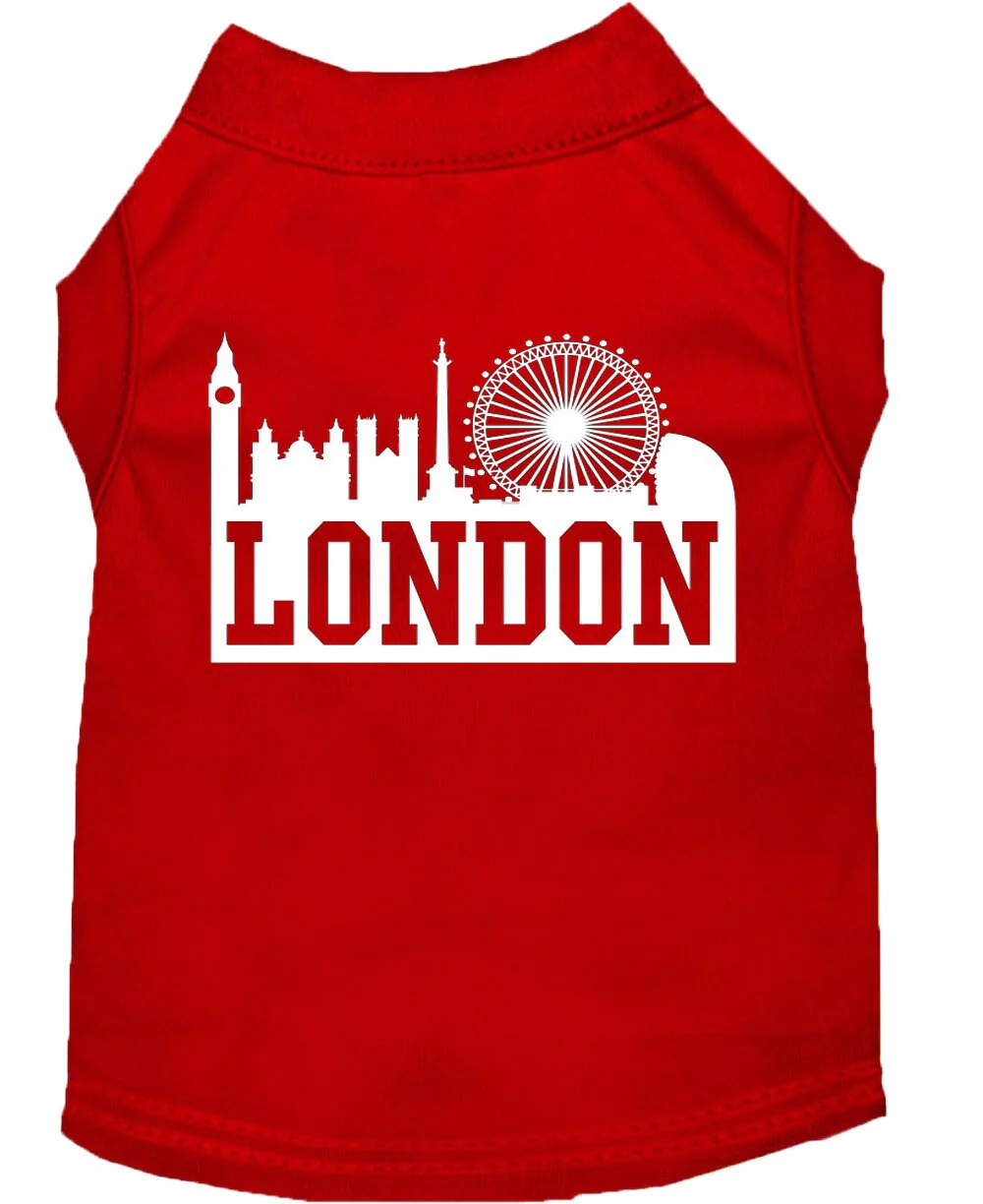 Pet Dog & Cat Shirt Screen Printed, "London Skyline" - Image 9