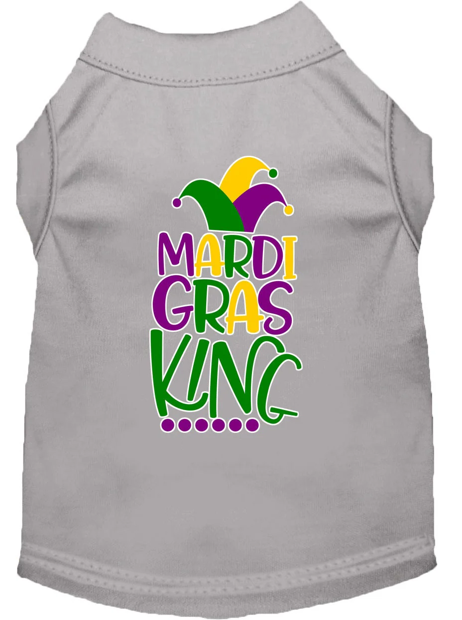 Pet Dog & Cat Shirt Screen Printed, "Mardi Gras King" - Image 10