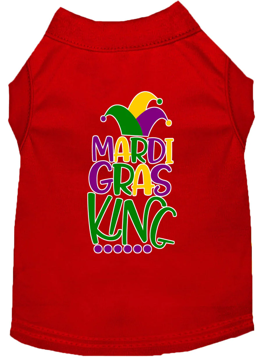 Pet Dog & Cat Shirt Screen Printed, "Mardi Gras King" - Image 11