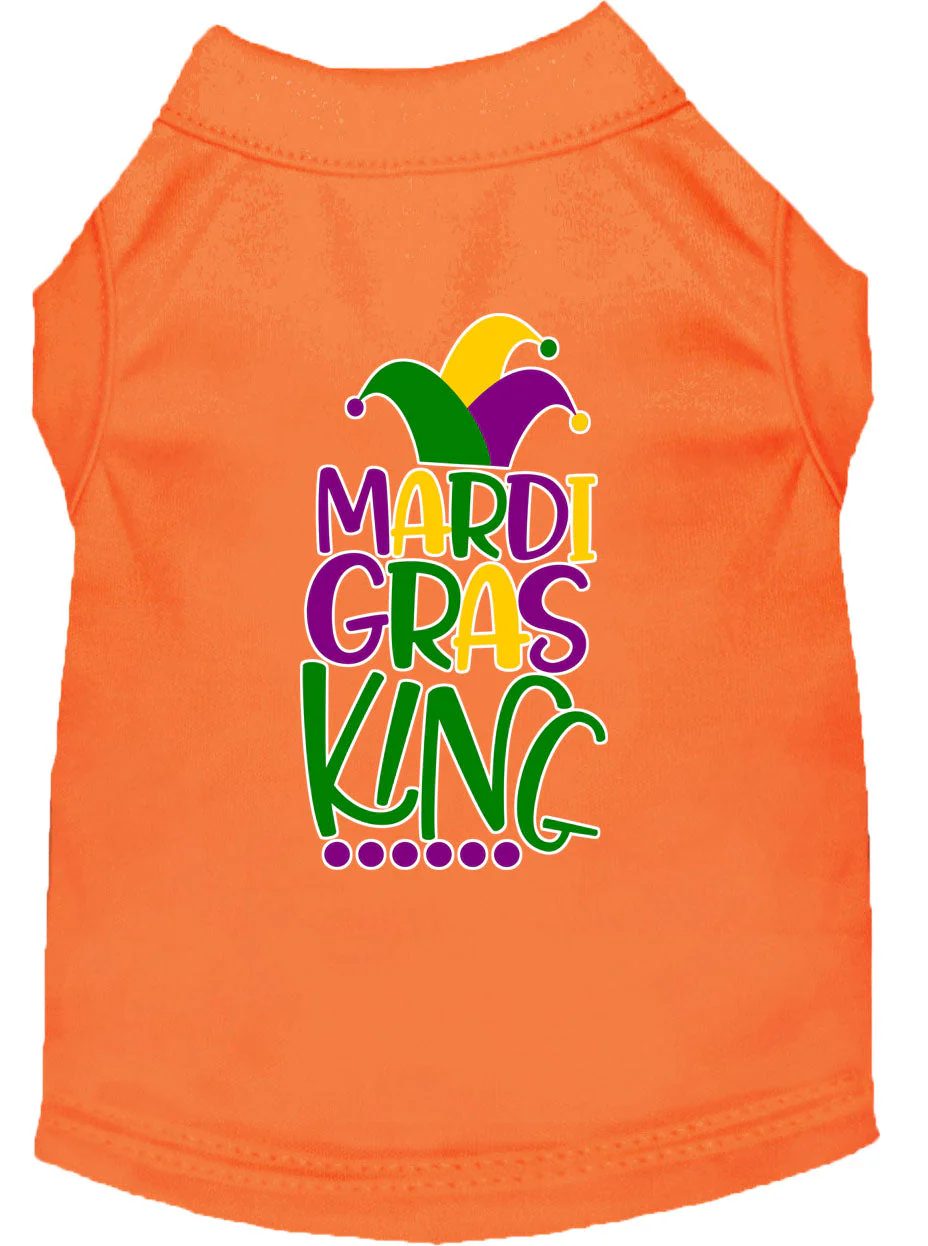 Pet Dog & Cat Shirt Screen Printed, "Mardi Gras King" - Image 12