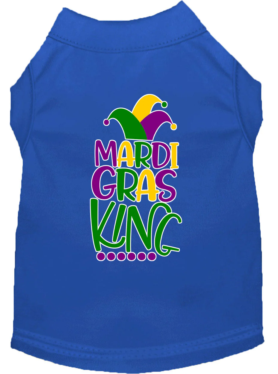 Pet Dog & Cat Shirt Screen Printed, "Mardi Gras King" - Image 13