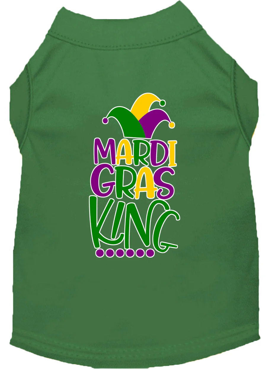 Pet Dog & Cat Shirt Screen Printed, "Mardi Gras King" - Image 14