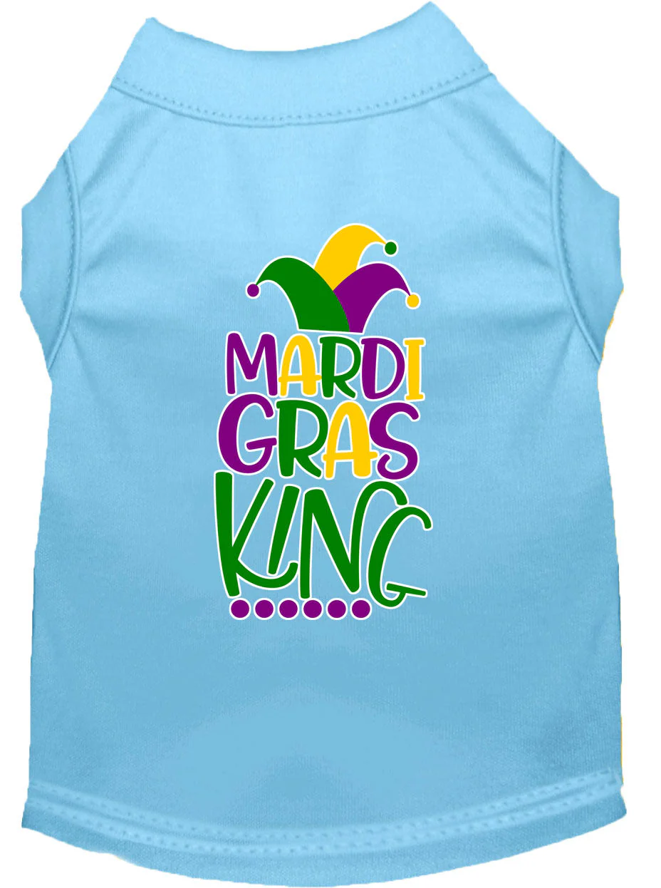 Pet Dog & Cat Shirt Screen Printed, "Mardi Gras King" - Image 15