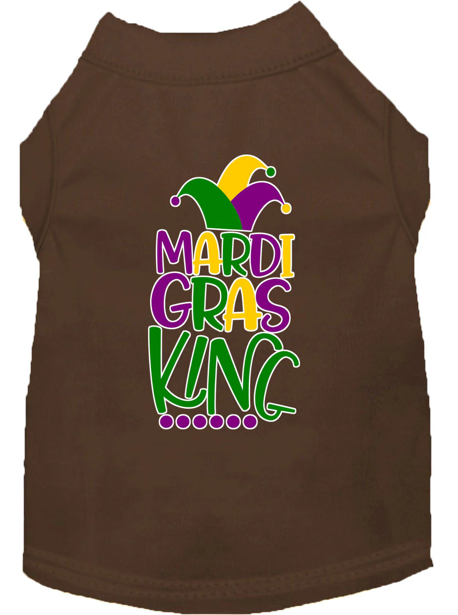 Pet Dog & Cat Shirt Screen Printed, "Mardi Gras King" - Image 16