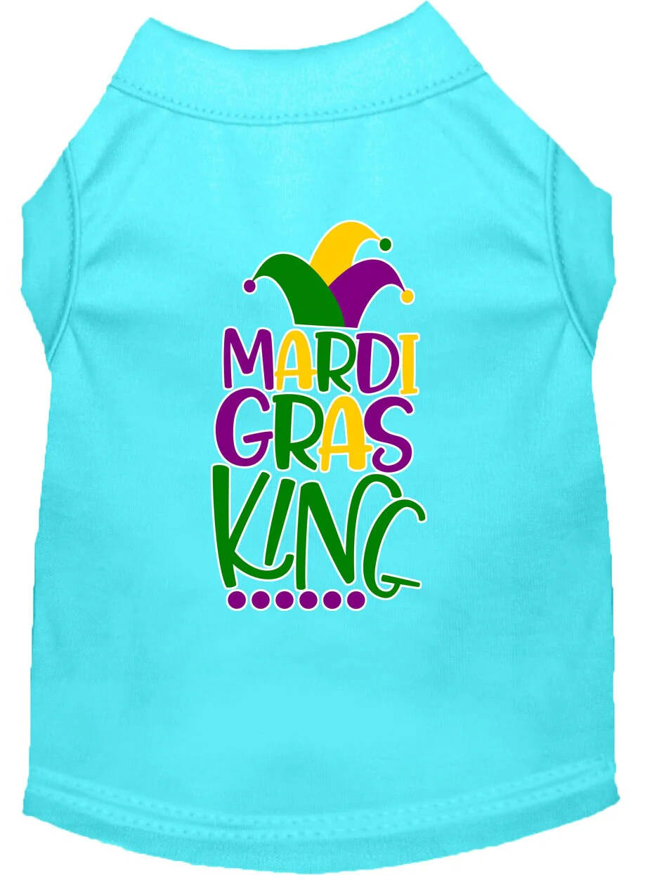 Pet Dog & Cat Shirt Screen Printed, "Mardi Gras King" - Image 3