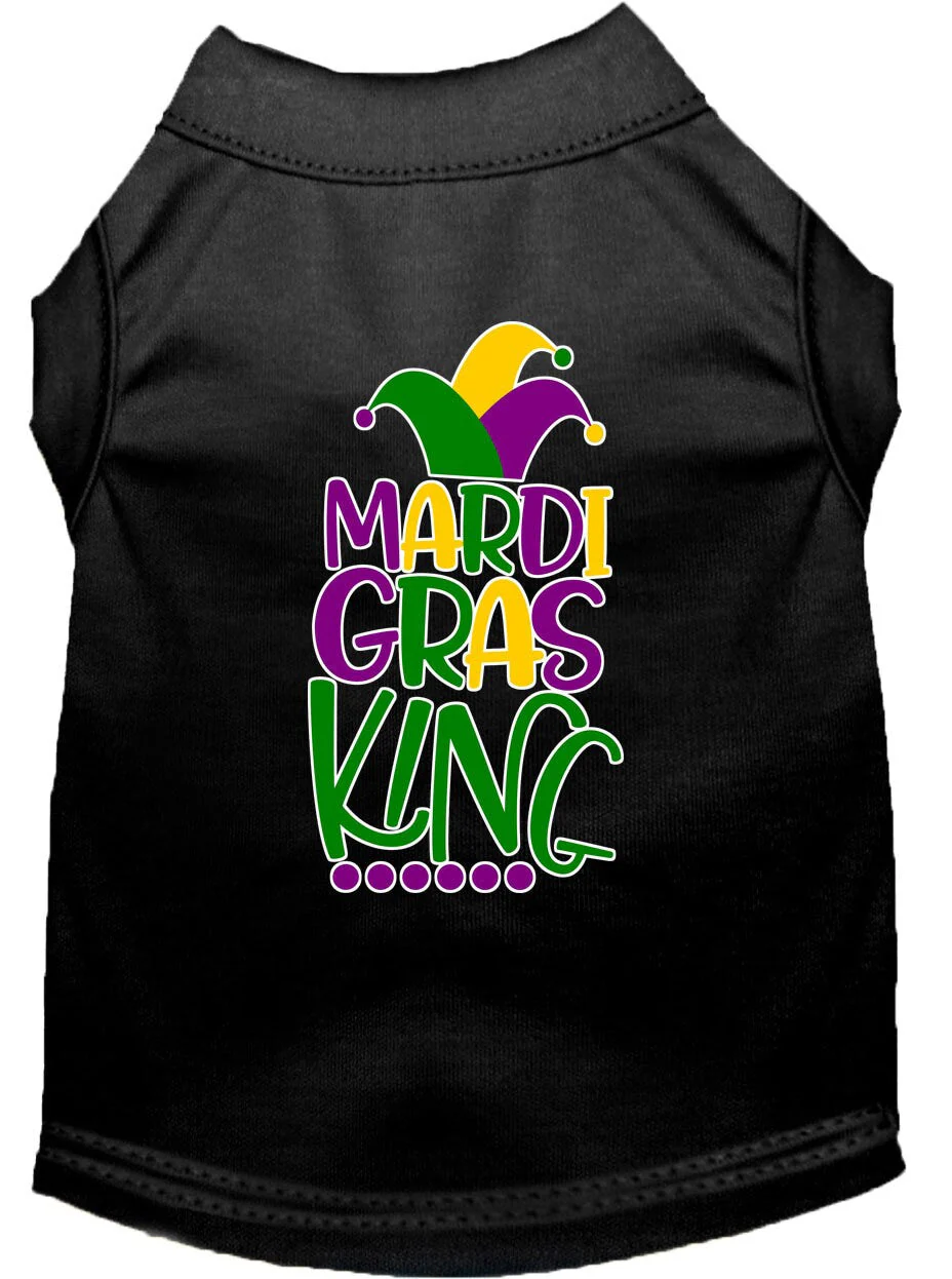 Pet Dog & Cat Shirt Screen Printed, "Mardi Gras King" - Image 4
