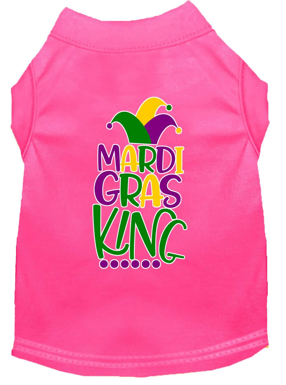 Pet Dog & Cat Shirt Screen Printed, "Mardi Gras King" - Image 5