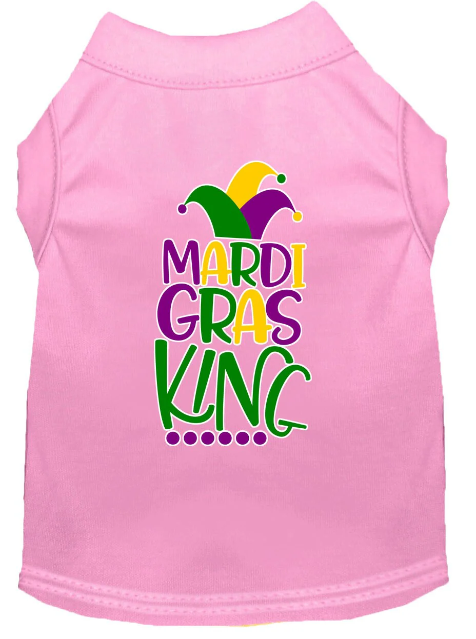 Pet Dog & Cat Shirt Screen Printed, "Mardi Gras King" - Image 6