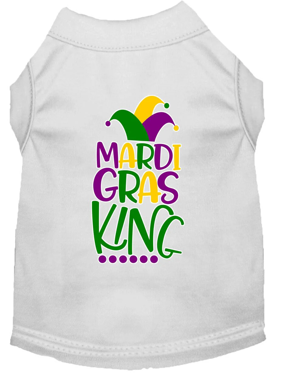 Pet Dog & Cat Shirt Screen Printed, "Mardi Gras King" - Image 8