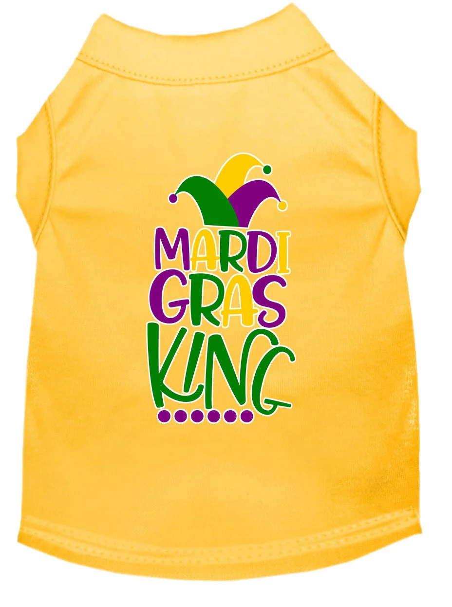 Pet Dog & Cat Shirt Screen Printed, "Mardi Gras King" - Image 9