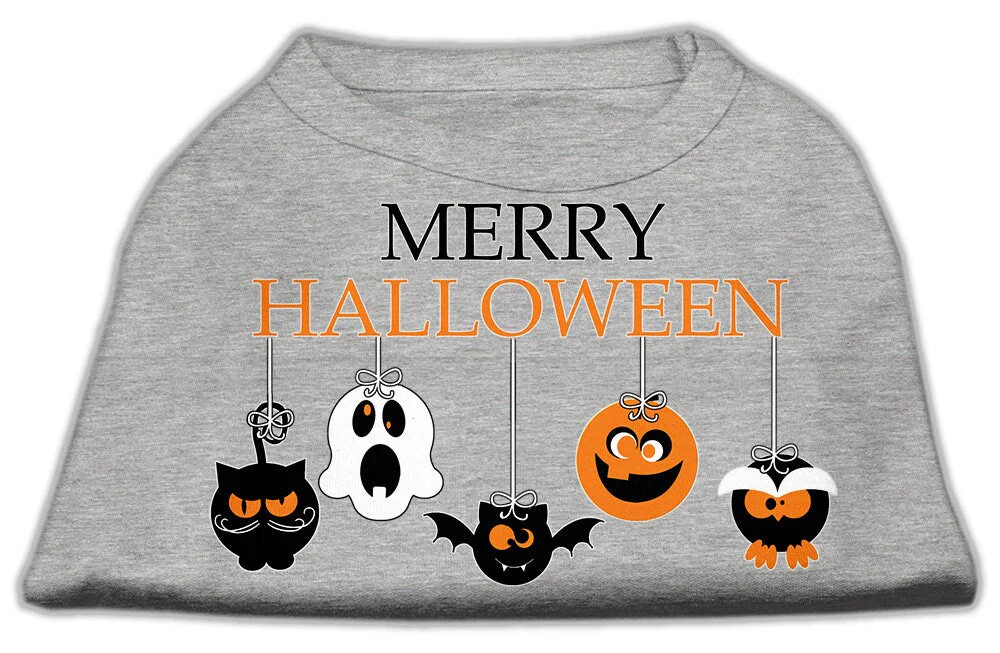 Pet Dog & Cat Shirt Screen Printed, "Merry Halloween" - Image 5