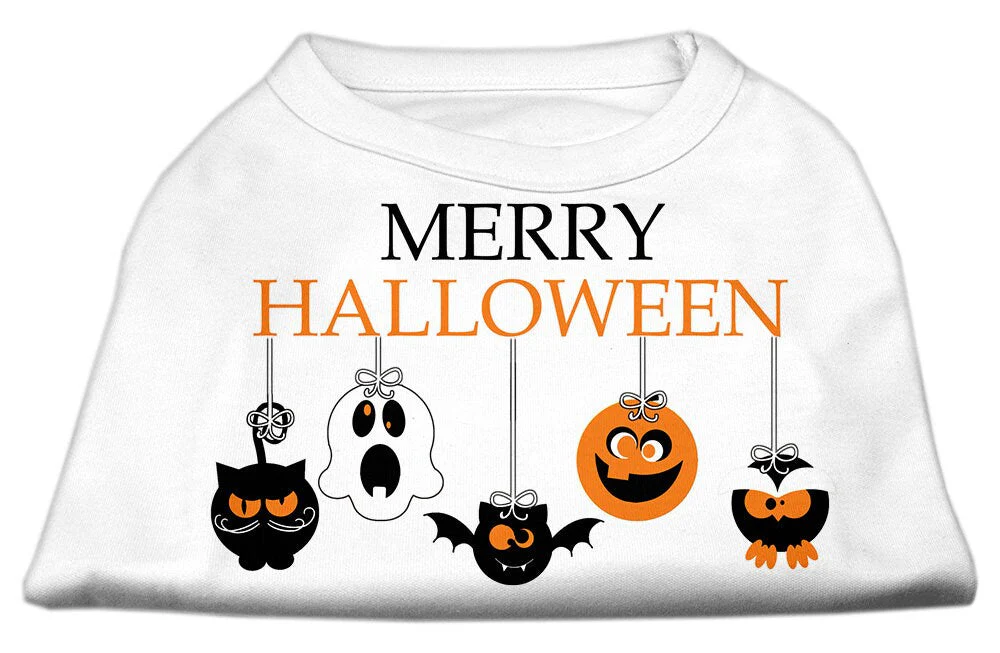 Pet Dog & Cat Shirt Screen Printed, "Merry Halloween" - Image 8