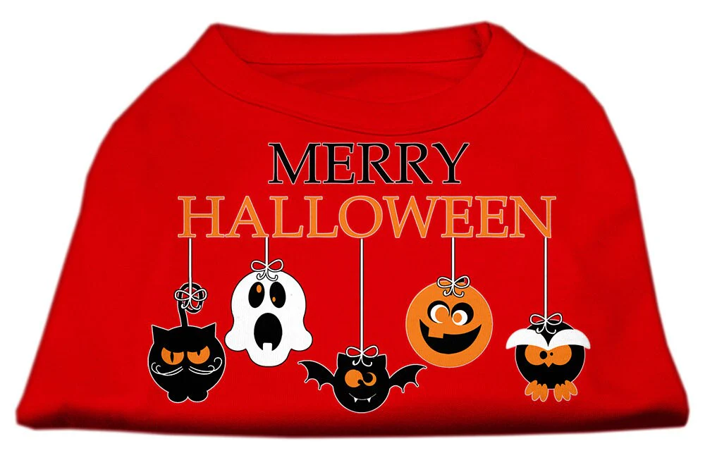 Pet Dog & Cat Shirt Screen Printed, "Merry Halloween" - Image 9