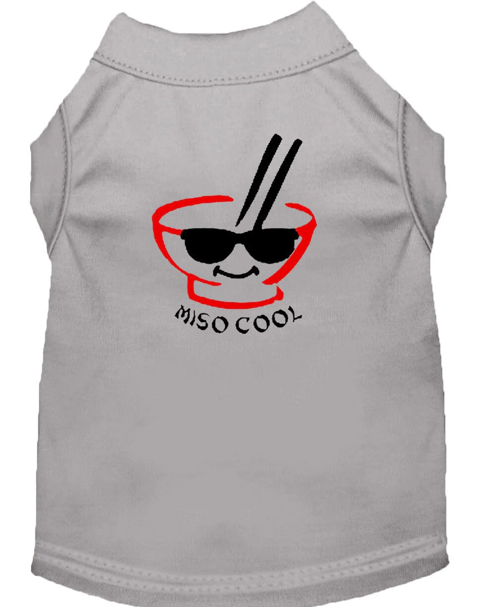 Pet Dog & Cat Shirt Screen Printed, "Miso Cool" - Image 4