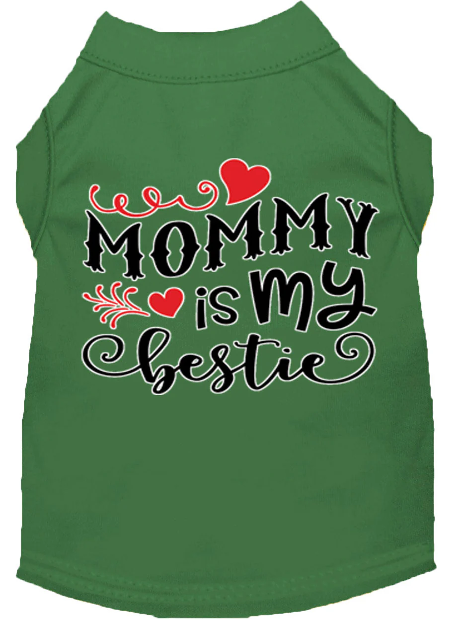 Pet Dog & Cat Shirt Screen Printed, "Mommy is my Bestie" - Image 6