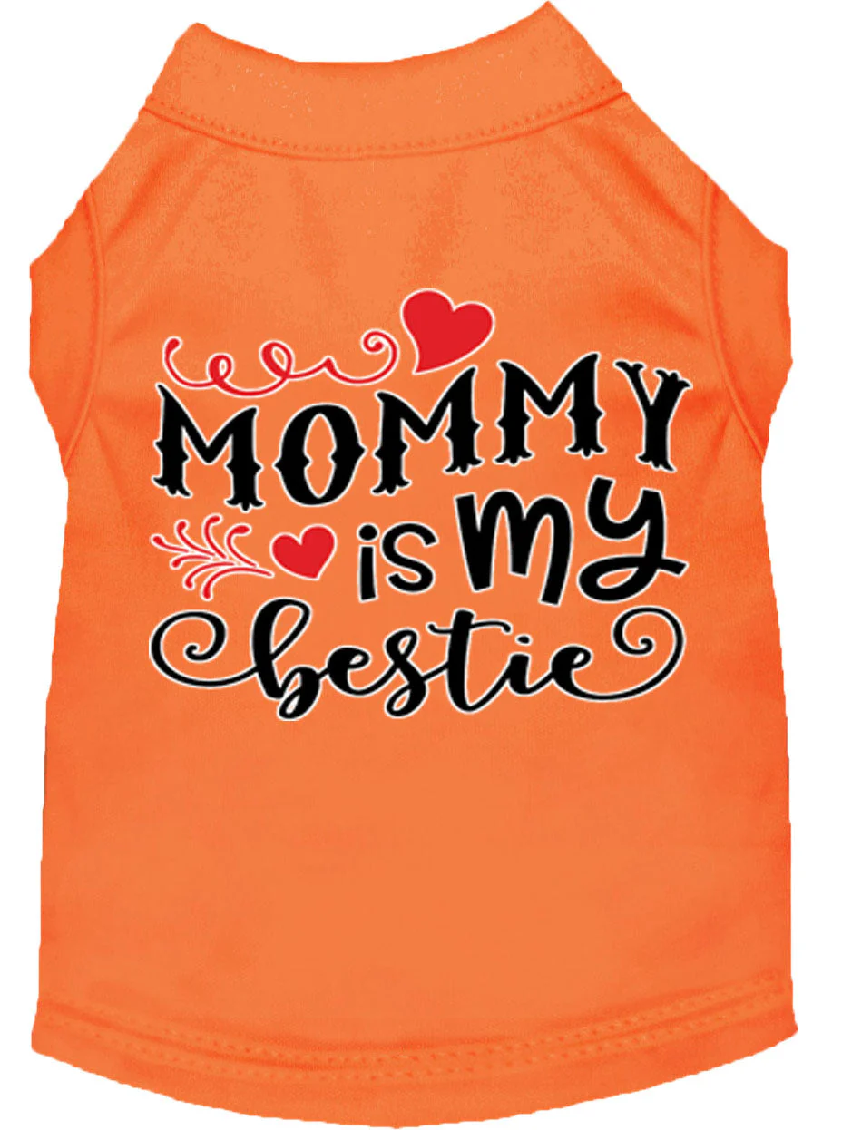 Pet Dog & Cat Shirt Screen Printed, "Mommy is my Bestie" - Image 9