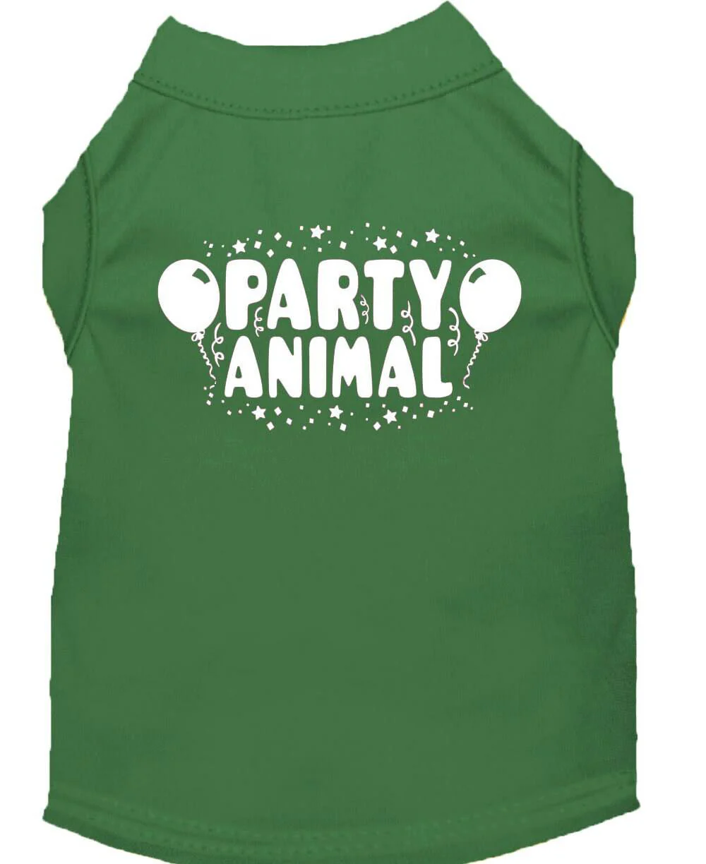 Pet Dog & Cat Shirt Screen Printed, "Party Animal" - Image 3