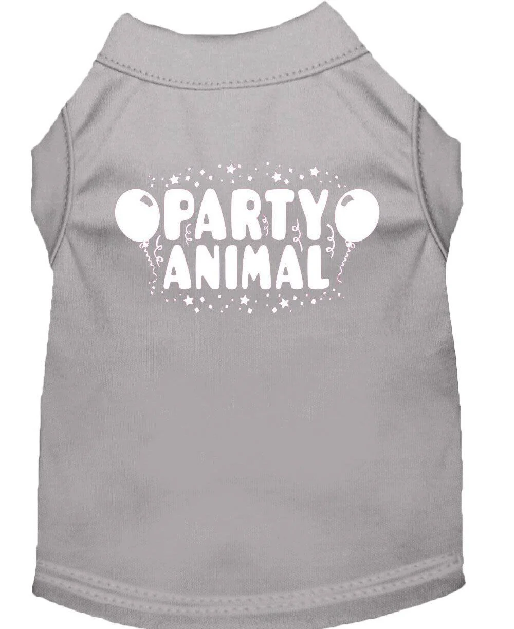 Pet Dog & Cat Shirt Screen Printed, "Party Animal" - Image 4