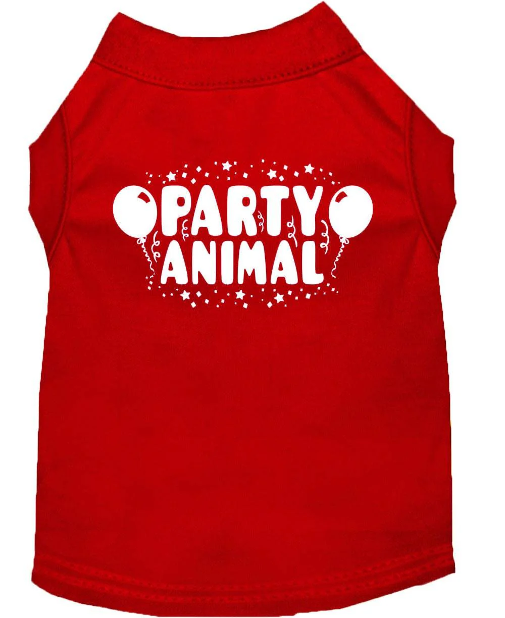 Pet Dog & Cat Shirt Screen Printed, "Party Animal" - Image 6