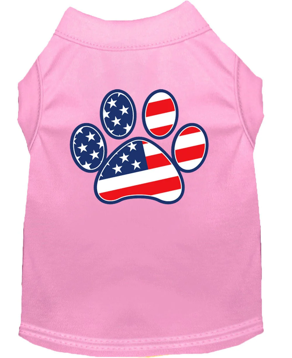 Pet Dog & Cat Shirt Screen Printed, "Patriotic Paw" - Image 10