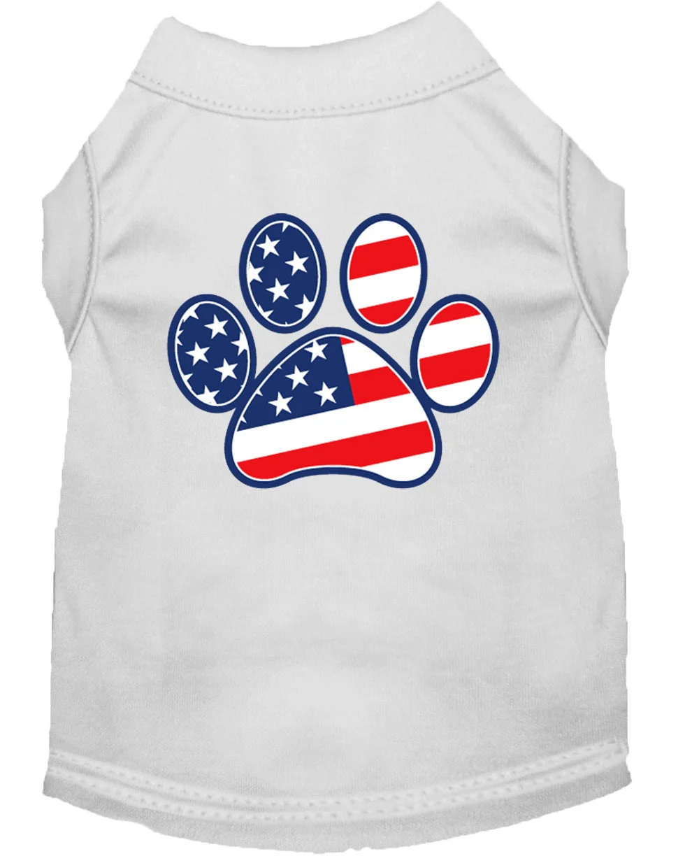 Pet Dog & Cat Shirt Screen Printed, "Patriotic Paw" - Image 6