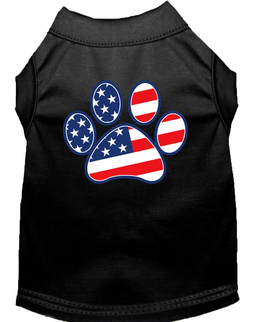 Pet Dog & Cat Shirt Screen Printed, "Patriotic Paw" - Image 7