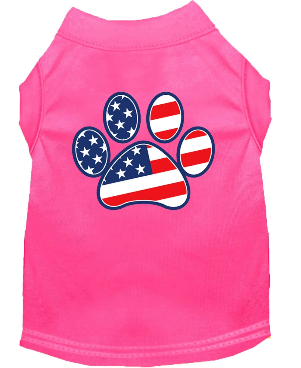 Pet Dog & Cat Shirt Screen Printed, "Patriotic Paw" - Image 9