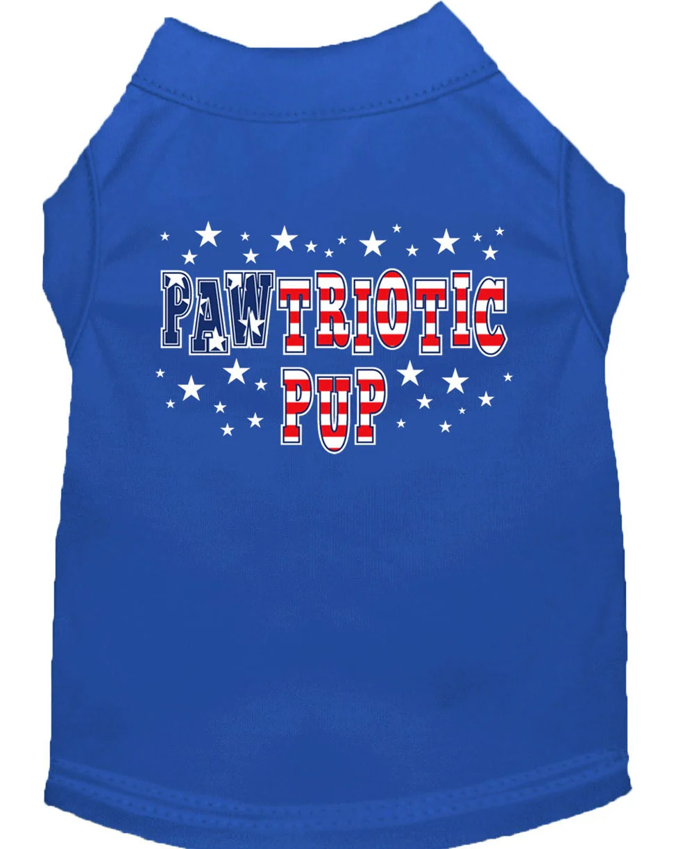 Pet Dog & Cat Shirt Screen Printed, "Pawtriotic Pup" - Image 6