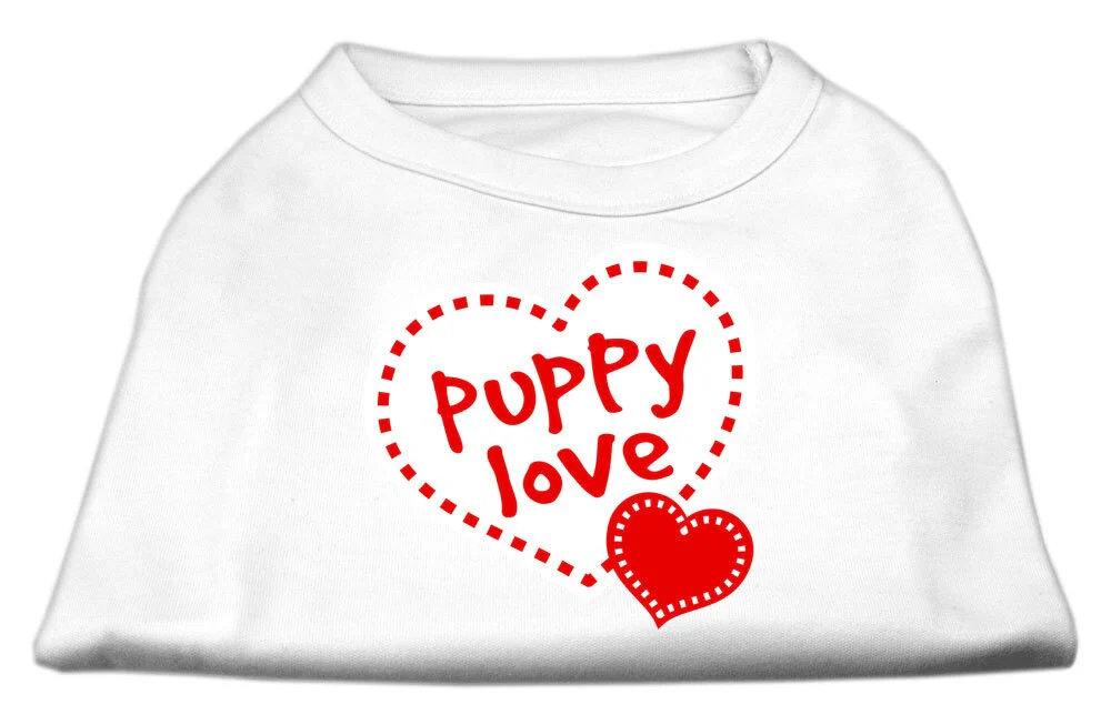 Pet Dog & Cat Shirt Screen Printed, "Puppy Love" - Image 3