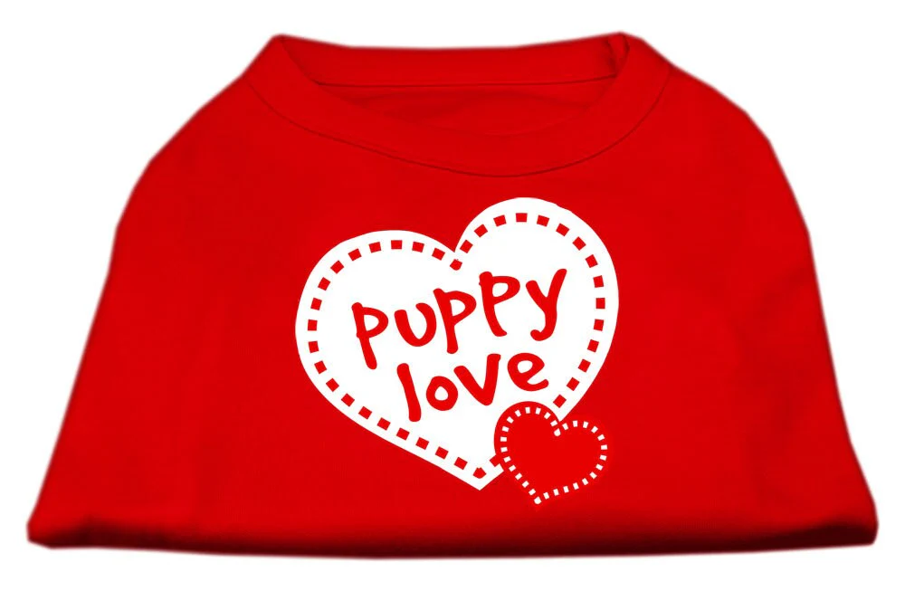 Pet Dog & Cat Shirt Screen Printed, "Puppy Love" - Image 4