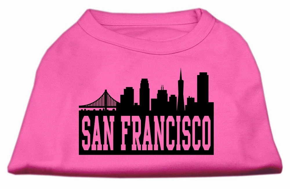 Pet Dog & Cat Shirt Screen Printed, "San Francisco Skyline" - Image 10