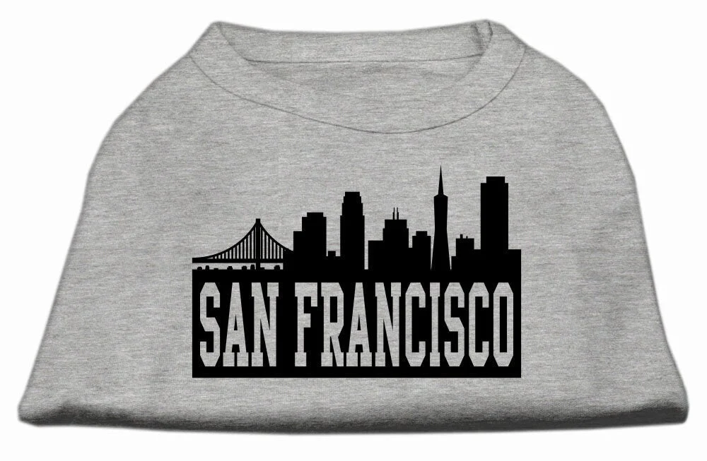 Pet Dog & Cat Shirt Screen Printed, "San Francisco Skyline" - Image 3