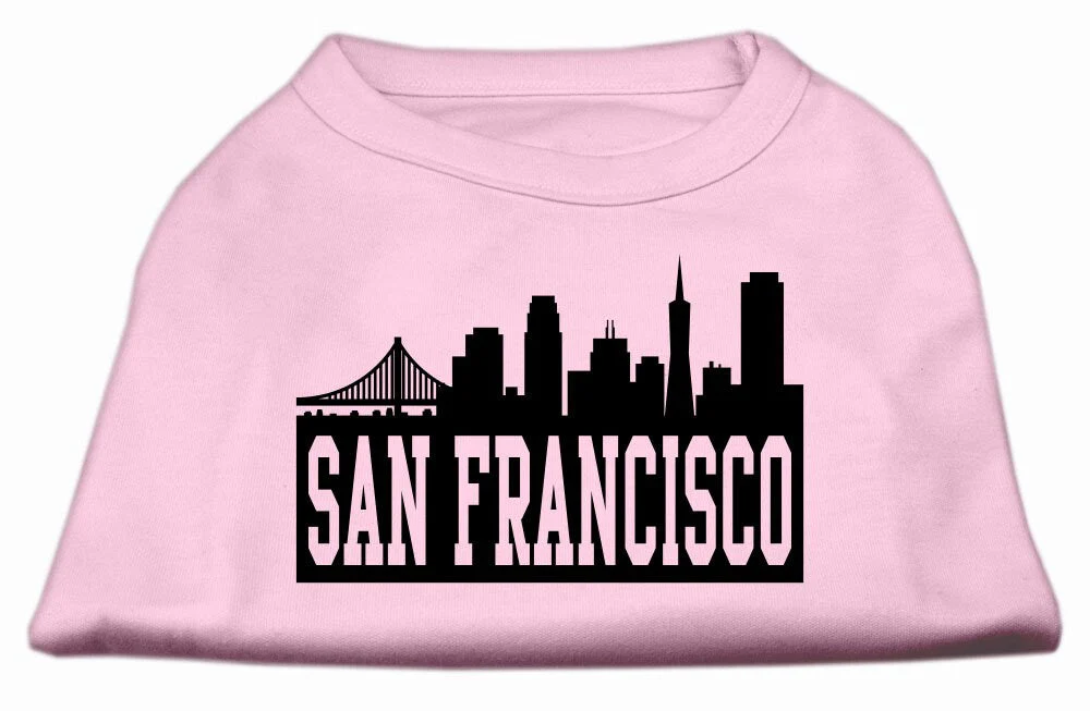 Pet Dog & Cat Shirt Screen Printed, "San Francisco Skyline" - Image 4