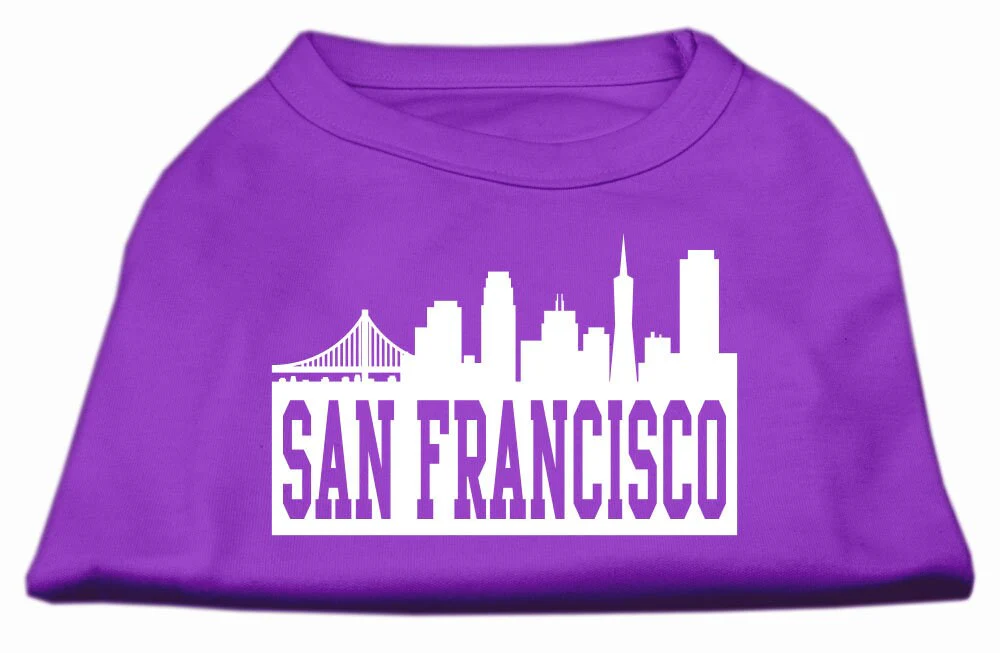 Pet Dog & Cat Shirt Screen Printed, "San Francisco Skyline" - Image 5