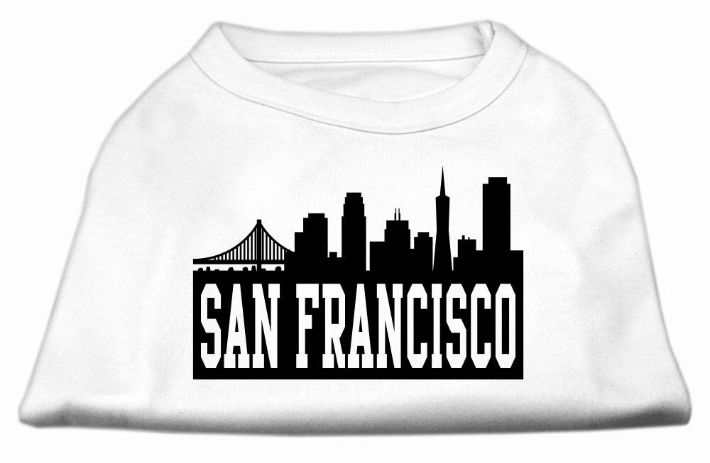Pet Dog & Cat Shirt Screen Printed, "San Francisco Skyline" - Image 7