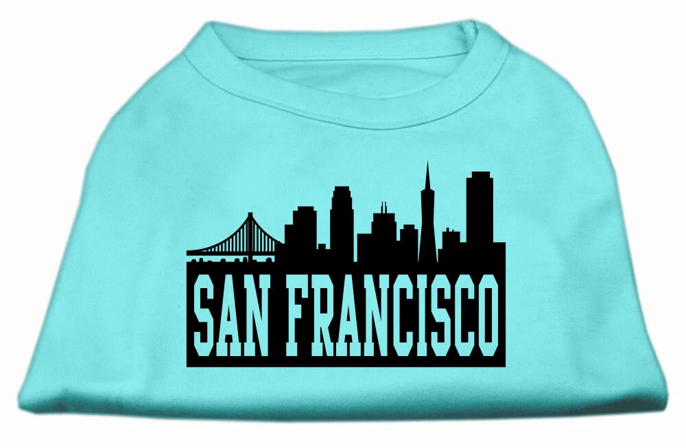 Pet Dog & Cat Shirt Screen Printed, "San Francisco Skyline" - Image 8