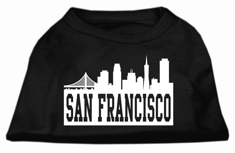 Pet Dog & Cat Shirt Screen Printed, "San Francisco Skyline" - Image 9